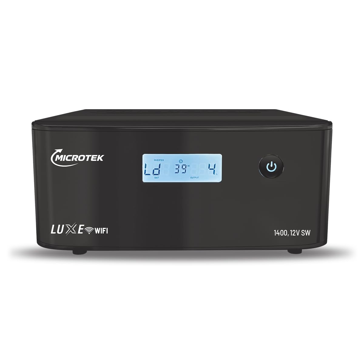 Microtek Luxe WiFi Inverter 1400, 12V Pure Sine Wave | Remote App Control | Battery Status Notifications | 80V-290V Input Voltage | Turbo Charging | for Home, Office and Shops | 3 Years Warranty